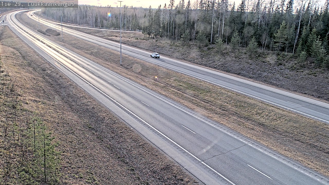 Weather Camera Image Väg 29 Torneå Luukkaankangas, Tornio, Lappi