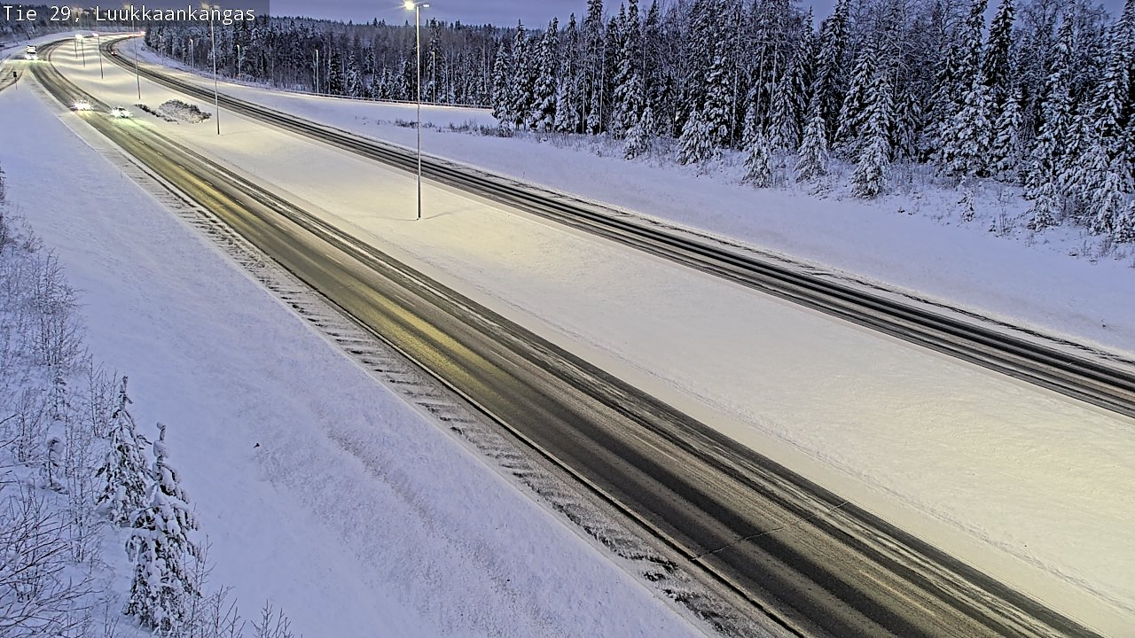 Weather Camera Image Väg 29 Torneå Luukkaankangas, Tornio, Lappi