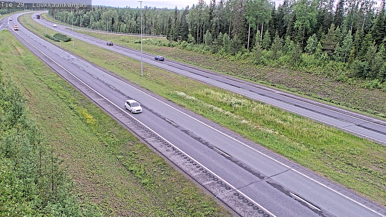 Weather Camera Image Väg 29 Torneå Luukkaankangas, Tornio, Lappi