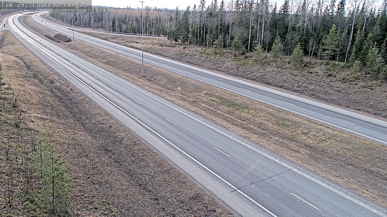 Weather Camera Image Väg 29 Torneå Luukkaankangas, Tornio, Lappi