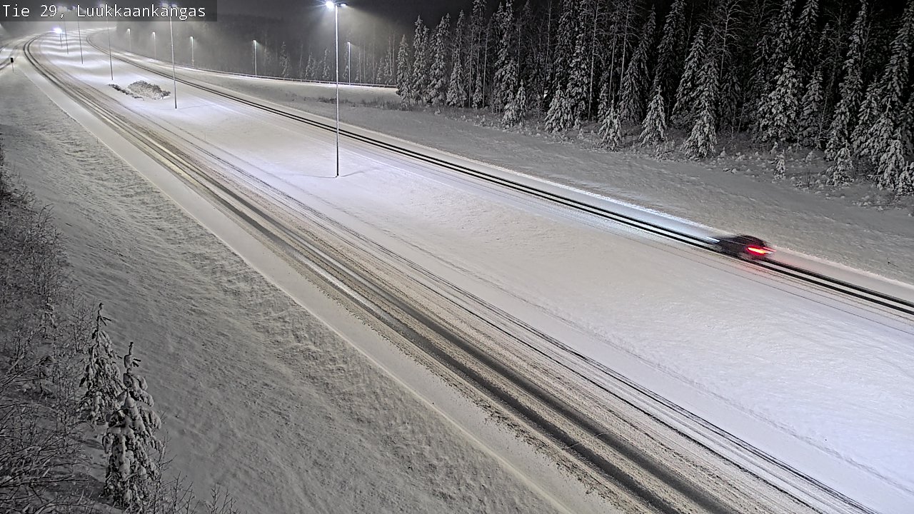 Weather Camera Image Väg 29 Torneå Luukkaankangas, Tornio, Lappi