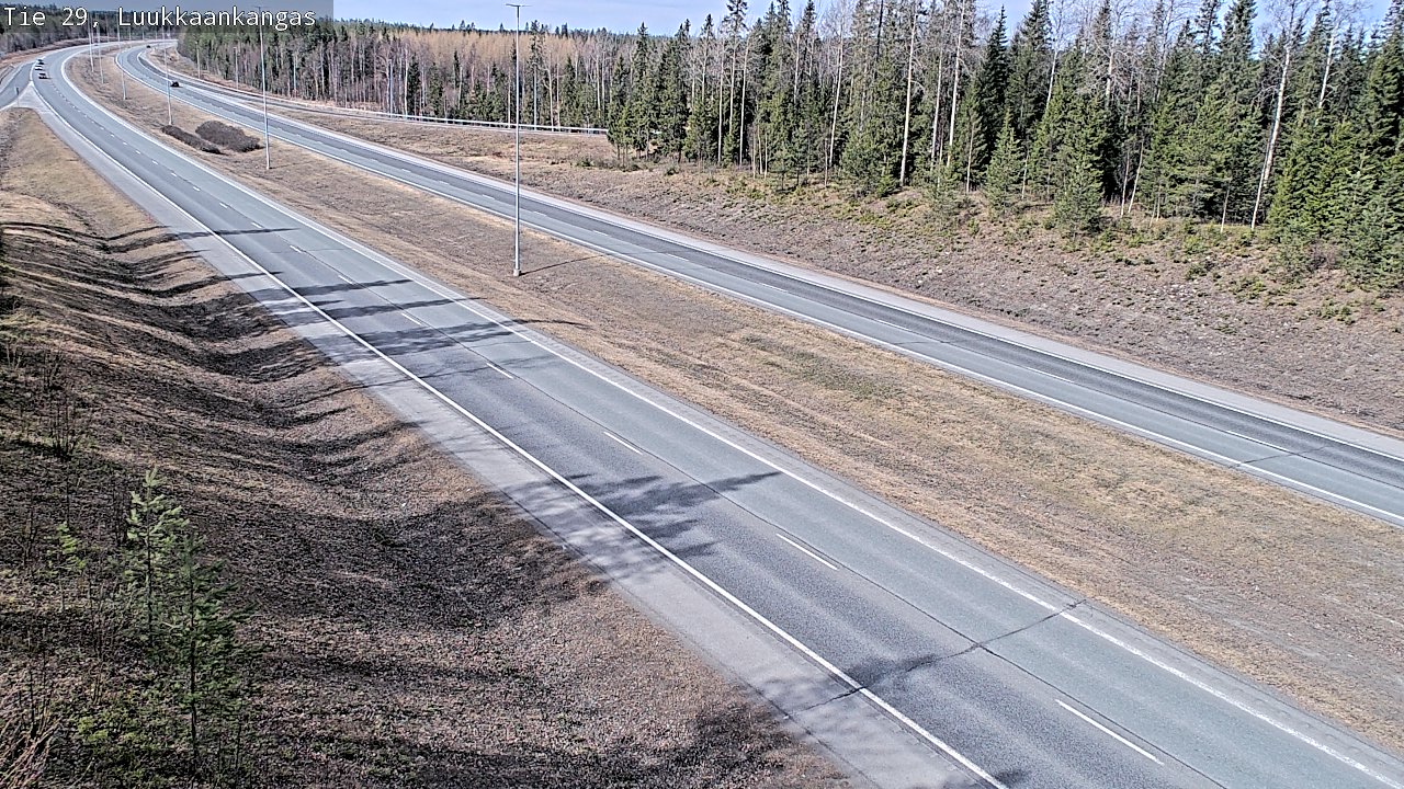 Weather Camera Image Väg 29 Torneå Luukkaankangas, Tornio, Lappi