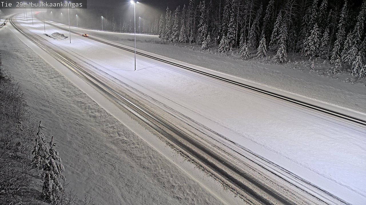 Weather Camera Image Väg 29 Torneå Luukkaankangas, Tornio, Lappi