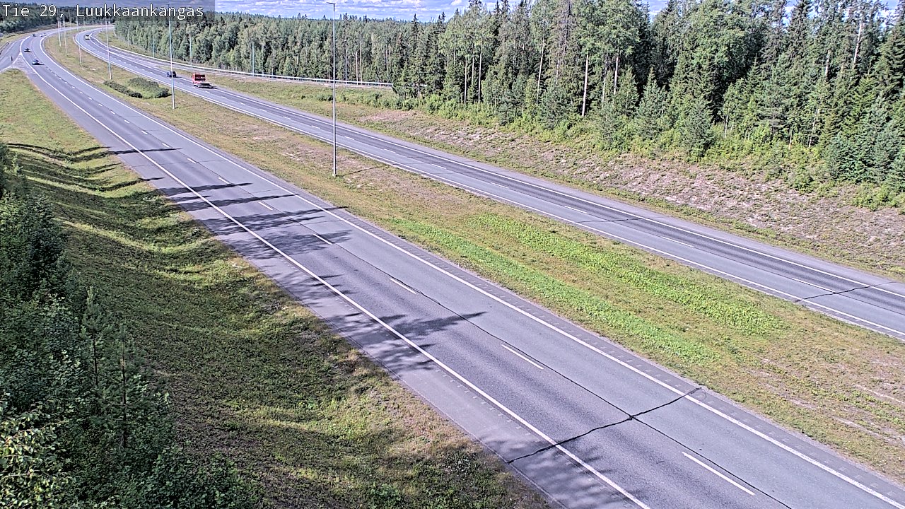 Weather Camera Image Väg 29 Torneå Luukkaankangas, Tornio, Lappi