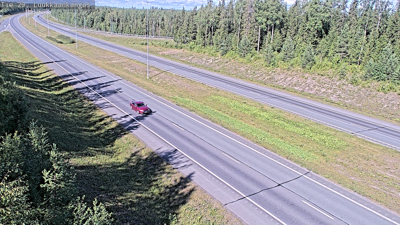 Weather Camera Image Väg 29 Torneå Luukkaankangas, Tornio, Lappi