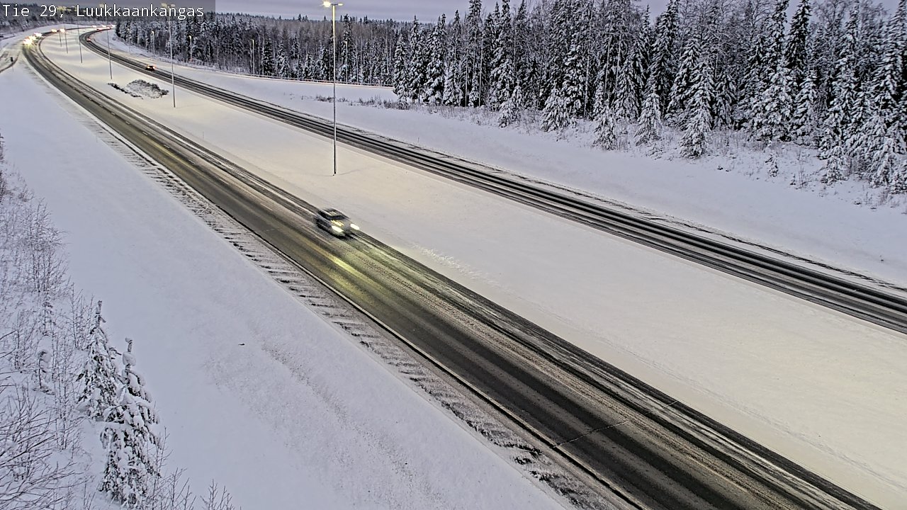 Weather Camera Image Väg 29 Torneå Luukkaankangas, Tornio, Lappi
