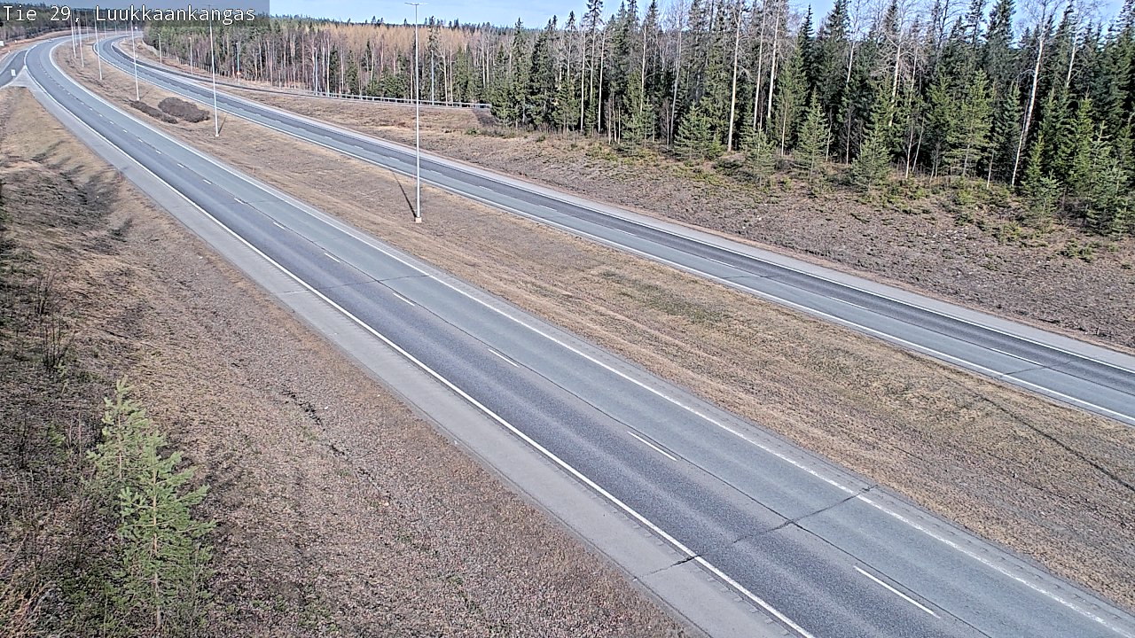 Weather Camera Image Väg 29 Torneå Luukkaankangas, Tornio, Lappi
