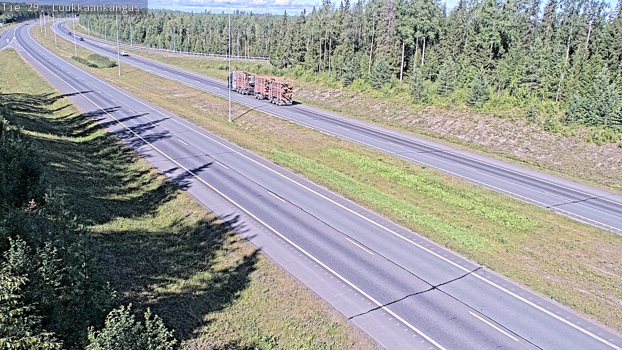 Weather Camera Image Väg 29 Torneå Luukkaankangas, Tornio, Lappi