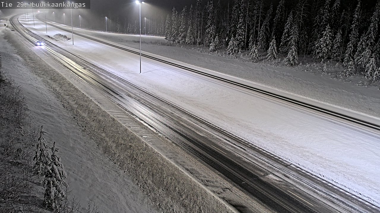 Weather Camera Image Väg 29 Torneå Luukkaankangas, Tornio, Lappi