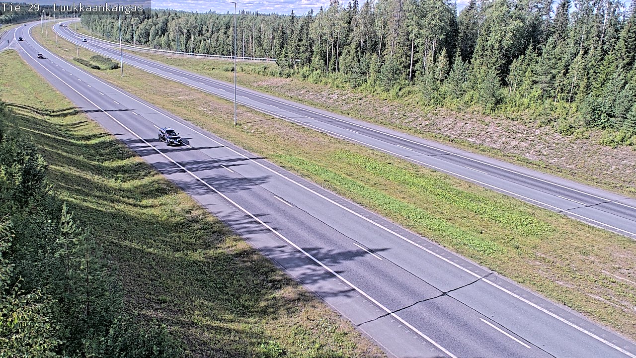 Weather Camera Image Väg 29 Torneå Luukkaankangas, Tornio, Lappi