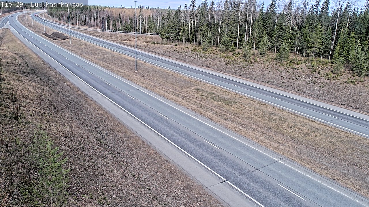 Weather Camera Image Väg 29 Torneå Luukkaankangas, Tornio, Lappi