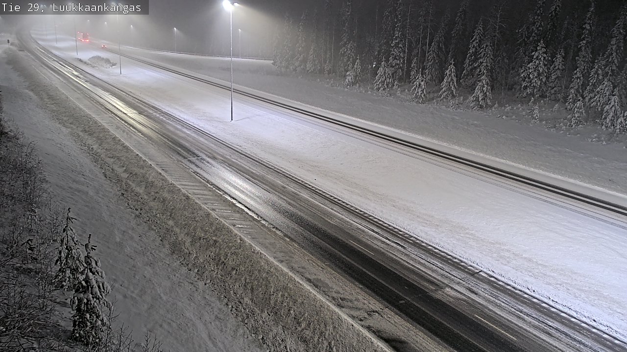Weather Camera Image Väg 29 Torneå Luukkaankangas, Tornio, Lappi