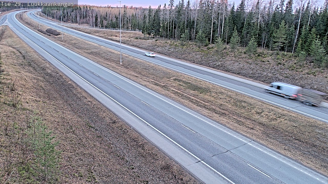 Weather Camera Image Väg 29 Torneå Luukkaankangas, Tornio, Lappi