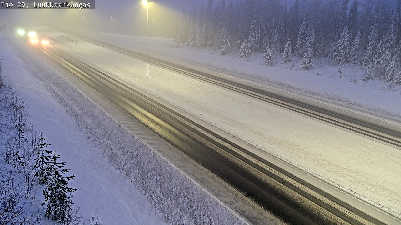 Weather Camera Image Väg 29 Torneå Luukkaankangas, Tornio, Lappi
