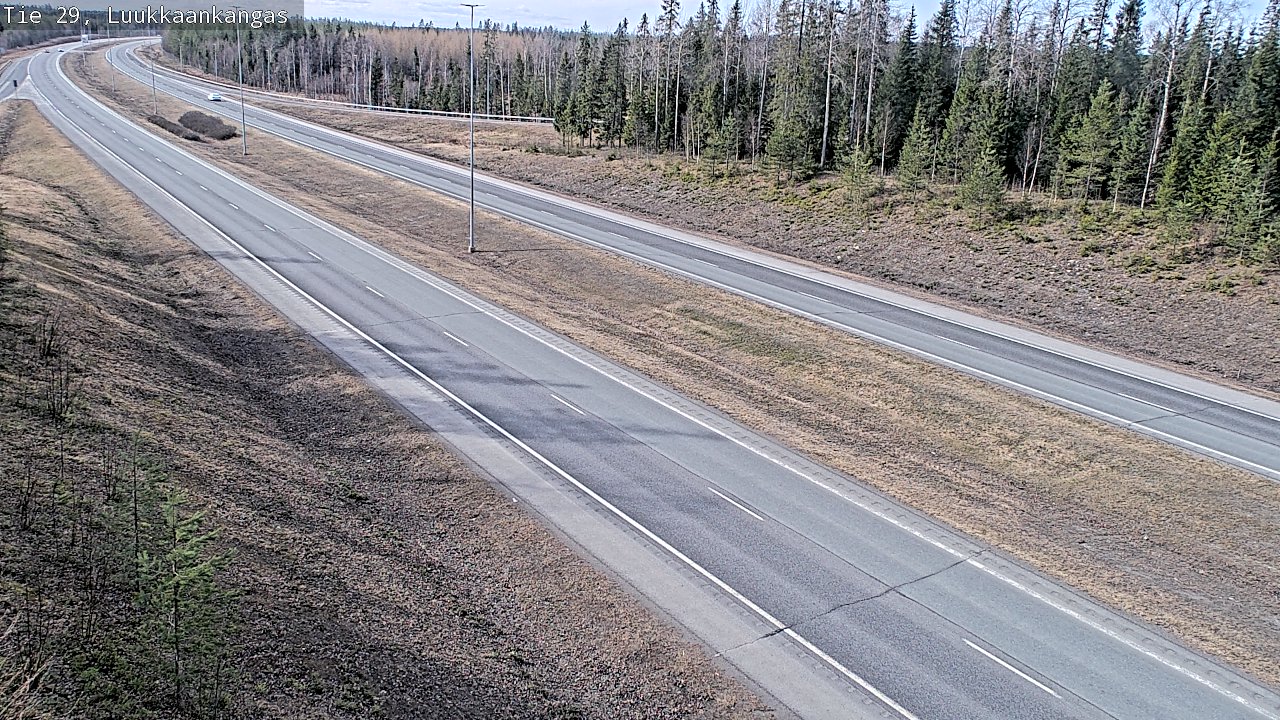 Weather Camera Image Väg 29 Torneå Luukkaankangas, Tornio, Lappi