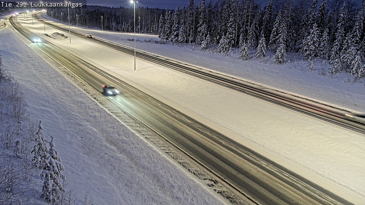 Weather Camera Image Väg 29 Torneå Luukkaankangas, Tornio, Lappi