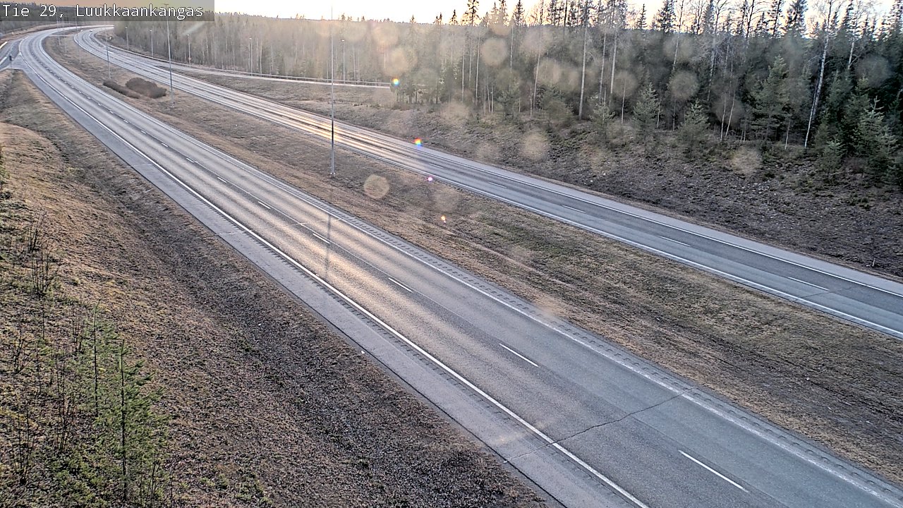 Weather Camera Image Väg 29 Torneå Luukkaankangas, Tornio, Lappi