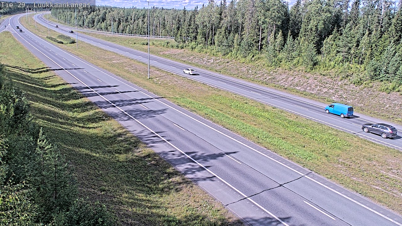 Weather Camera Image Väg 29 Torneå Luukkaankangas, Tornio, Lappi