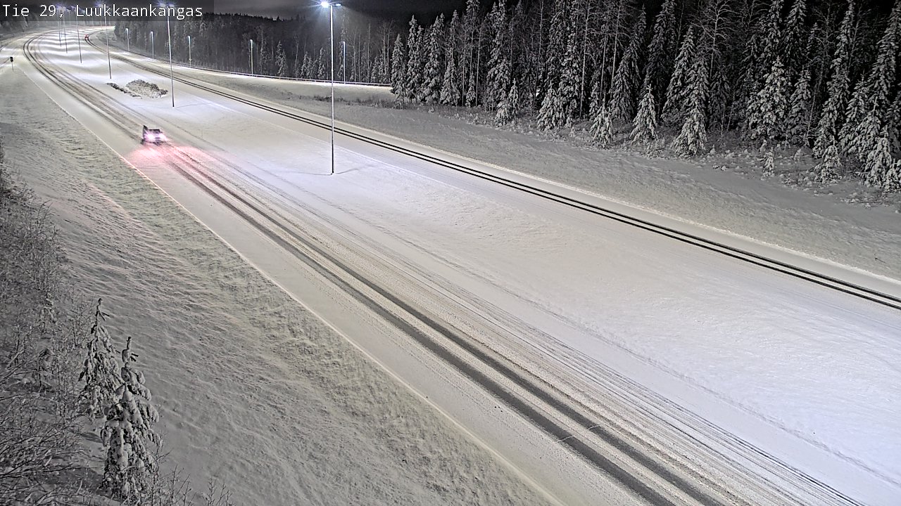 Weather Camera Image Väg 29 Torneå Luukkaankangas, Tornio, Lappi