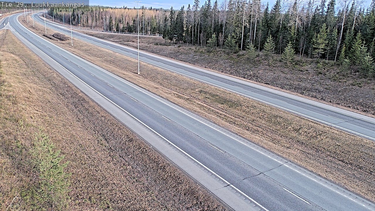 Weather Camera Image Väg 29 Torneå Luukkaankangas, Tornio, Lappi