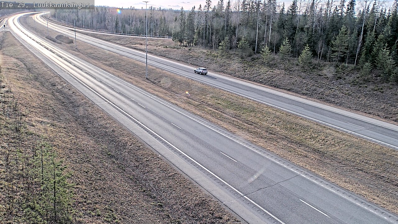 Weather Camera Image Väg 29 Torneå Luukkaankangas, Tornio, Lappi