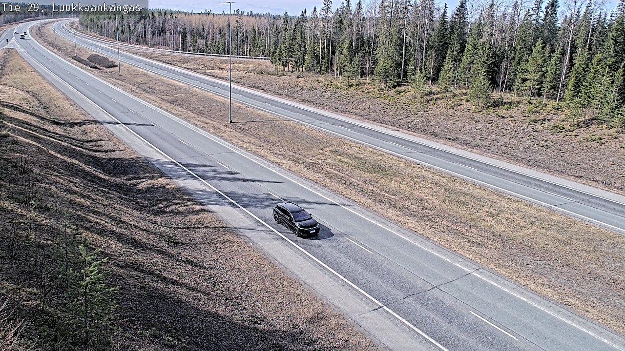 Weather Camera Image Väg 29 Torneå Luukkaankangas, Tornio, Lappi