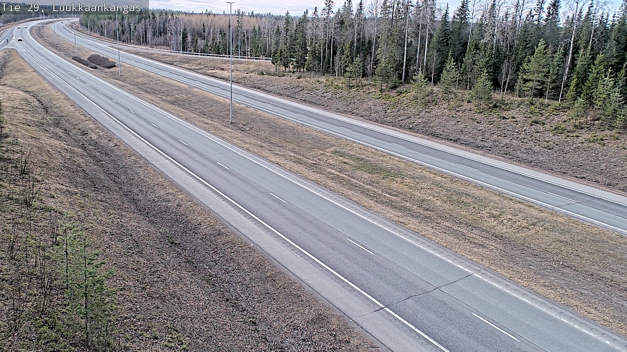 Weather Camera Image Väg 29 Torneå Luukkaankangas, Tornio, Lappi