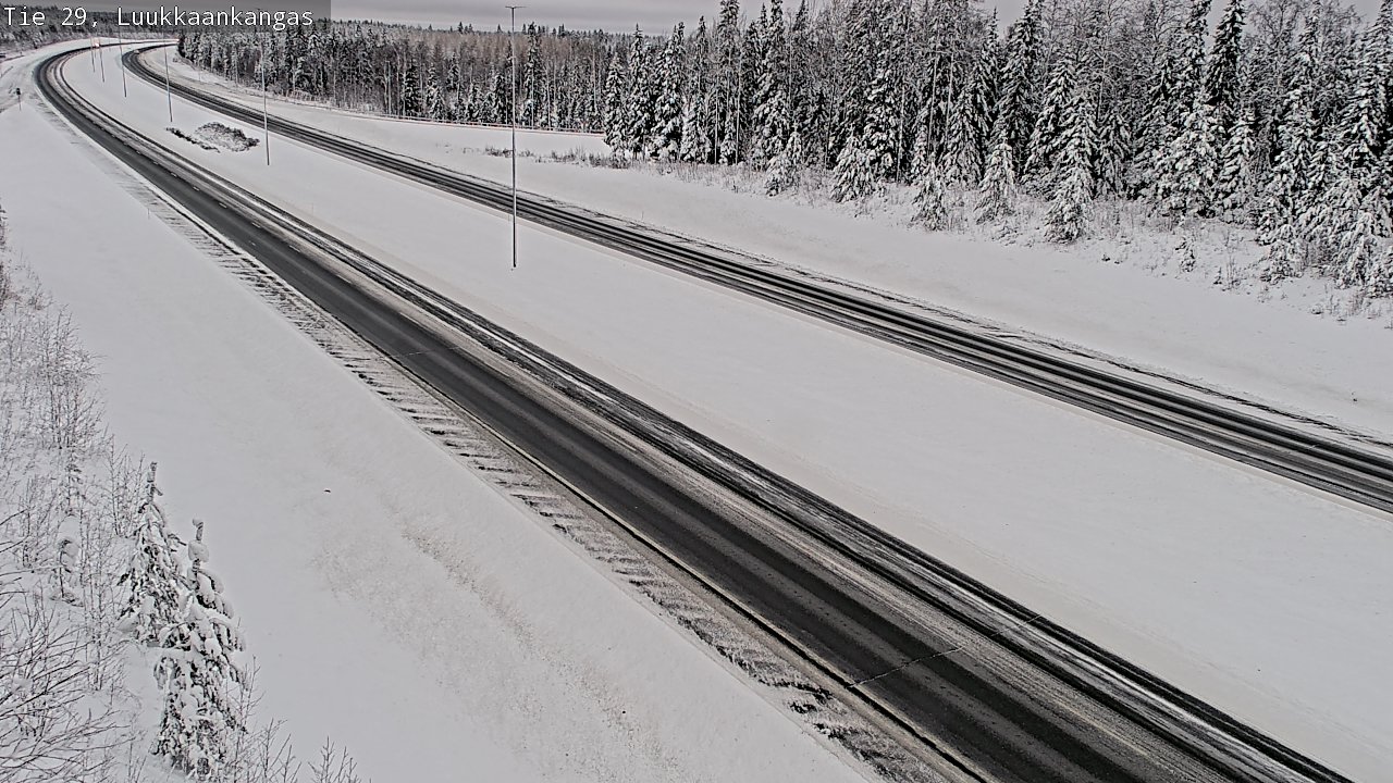 Weather Camera Image Väg 29 Torneå Luukkaankangas, Tornio, Lappi