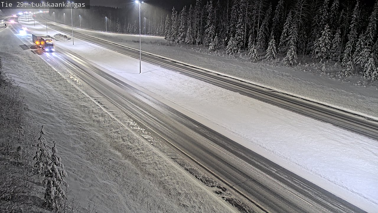 Weather Camera Image Väg 29 Torneå Luukkaankangas, Tornio, Lappi