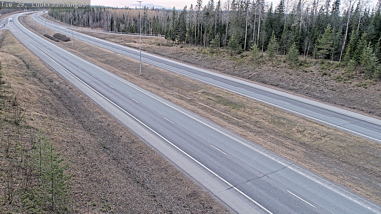 Weather Camera Image Väg 29 Torneå Luukkaankangas, Tornio, Lappi