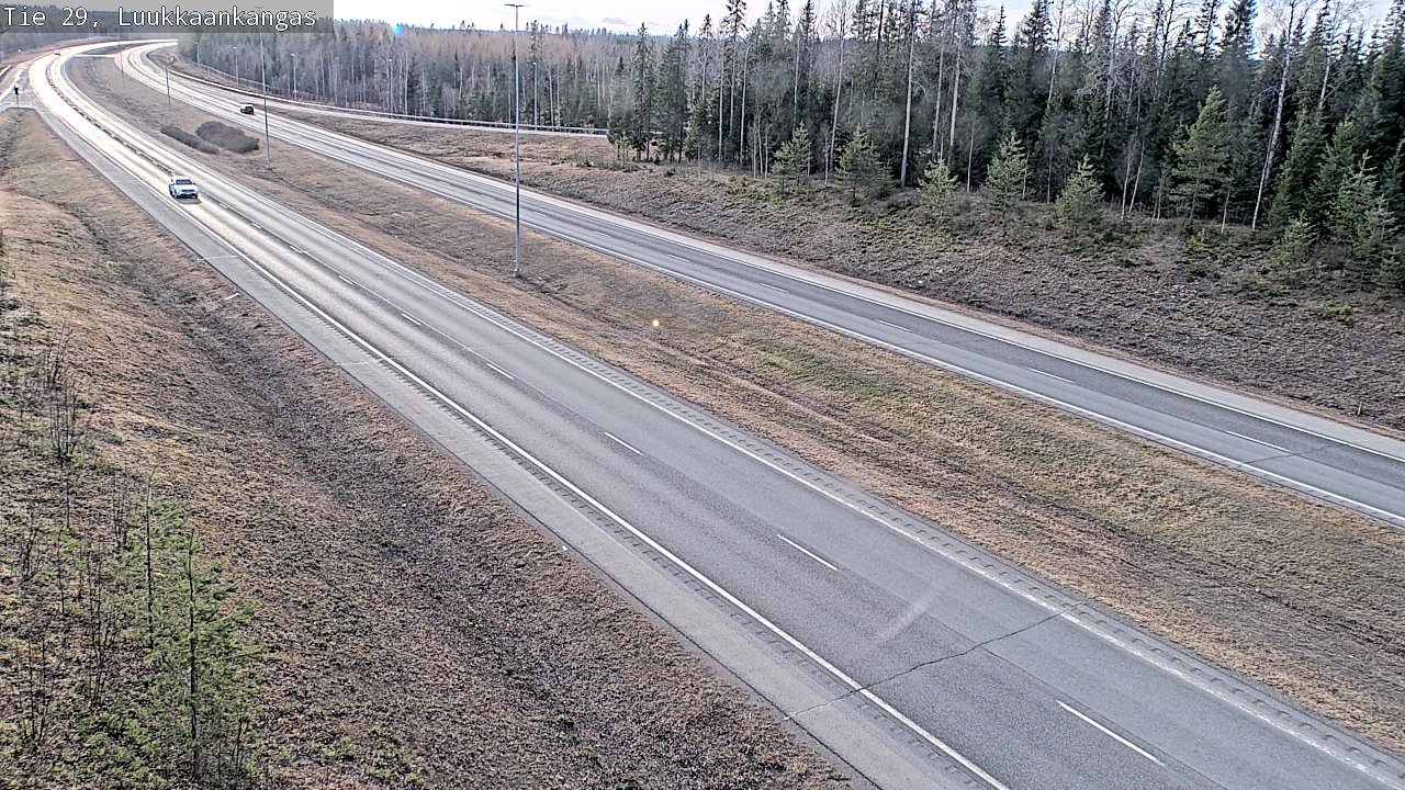 Weather Camera Image Väg 29 Torneå Luukkaankangas, Tornio, Lappi