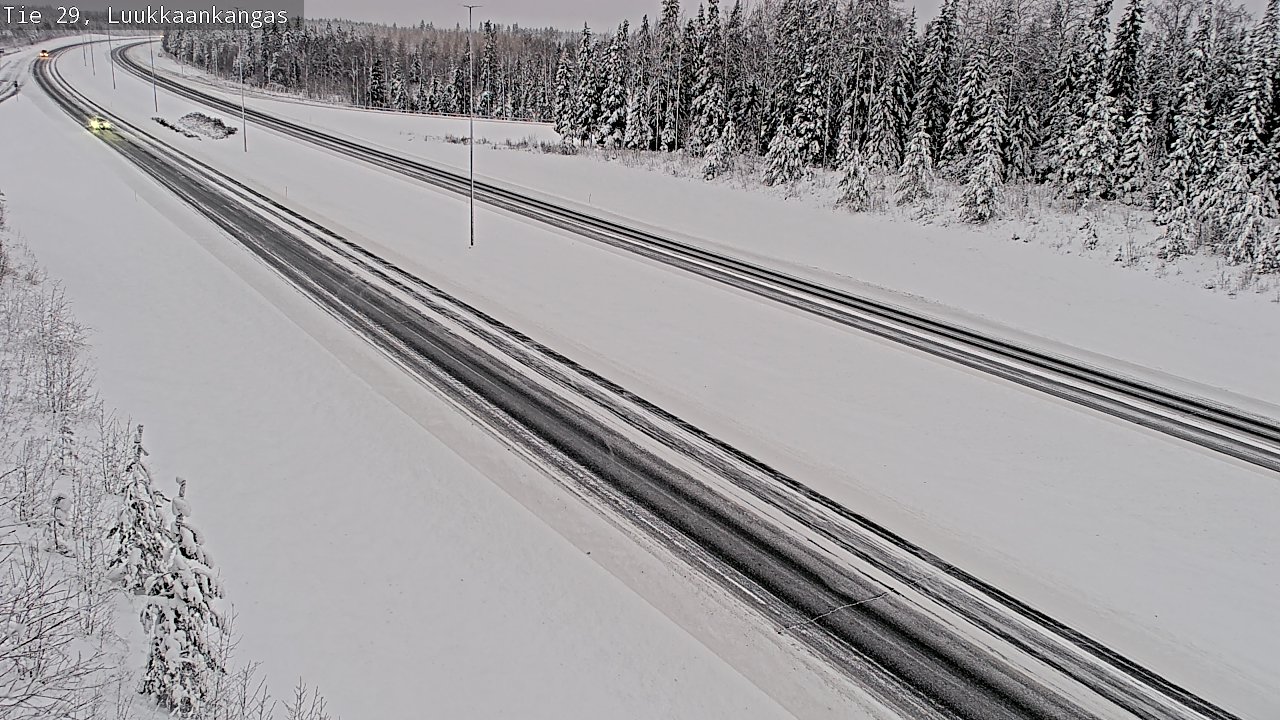 Weather Camera Image Väg 29 Torneå Luukkaankangas, Tornio, Lappi