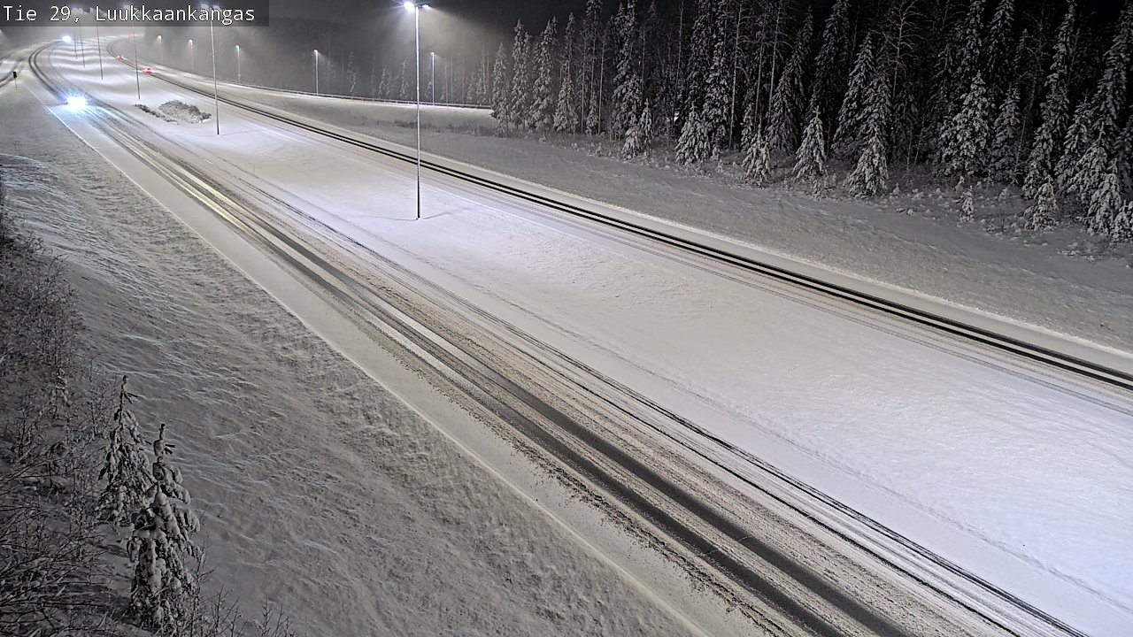 Weather Camera Image Väg 29 Torneå Luukkaankangas, Tornio, Lappi