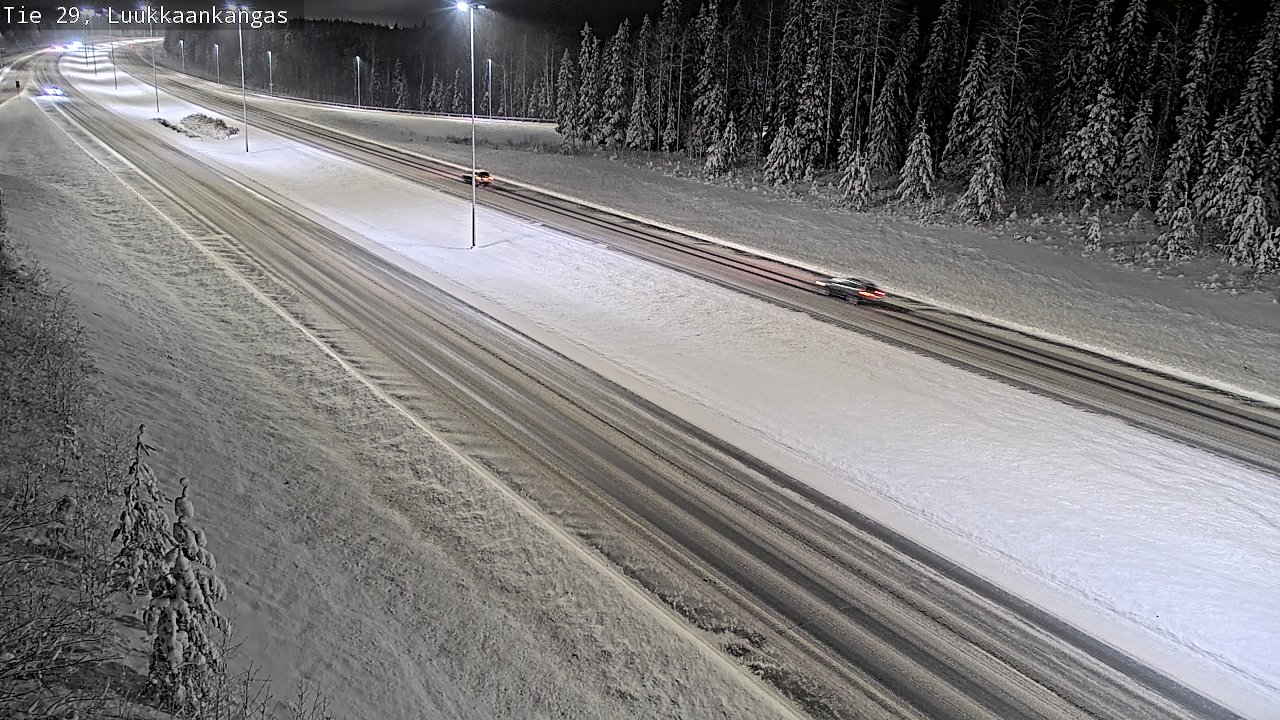 Weather Camera Image Väg 29 Torneå Luukkaankangas, Tornio, Lappi