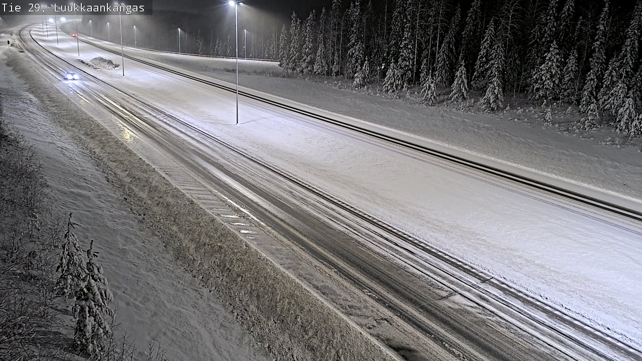 Weather Camera Image Väg 29 Torneå Luukkaankangas, Tornio, Lappi