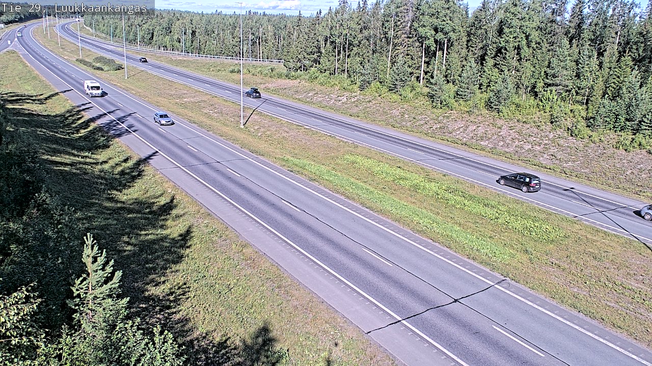 Weather Camera Image Väg 29 Torneå Luukkaankangas, Tornio, Lappi