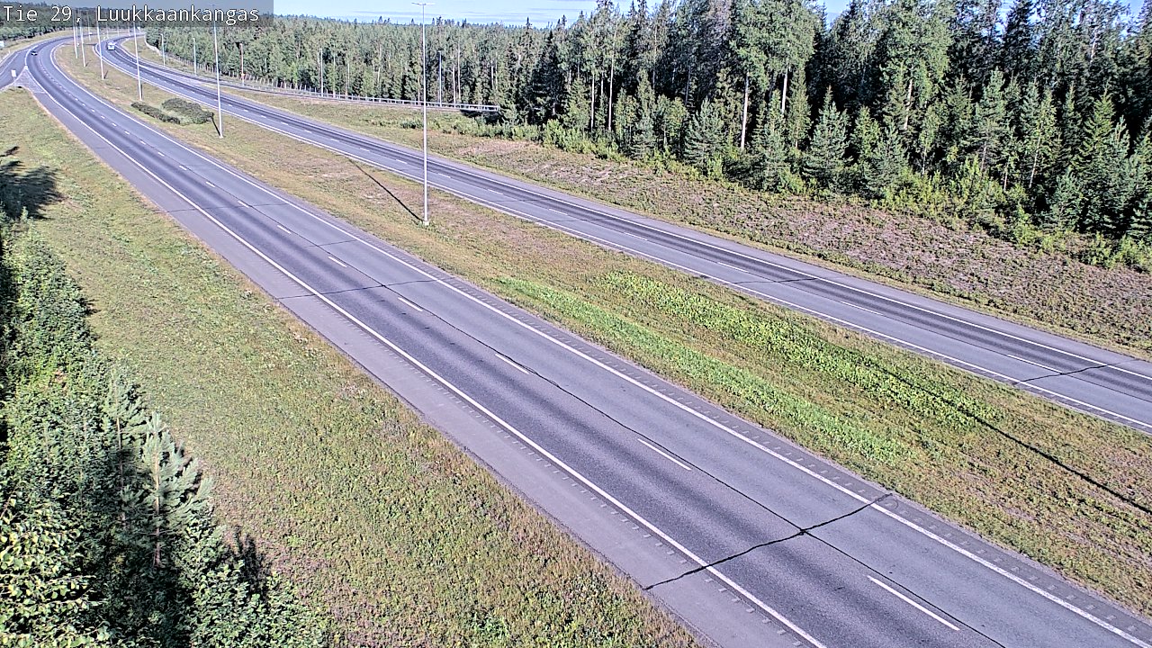 Weather Camera Image Väg 29 Torneå Luukkaankangas, Tornio, Lappi