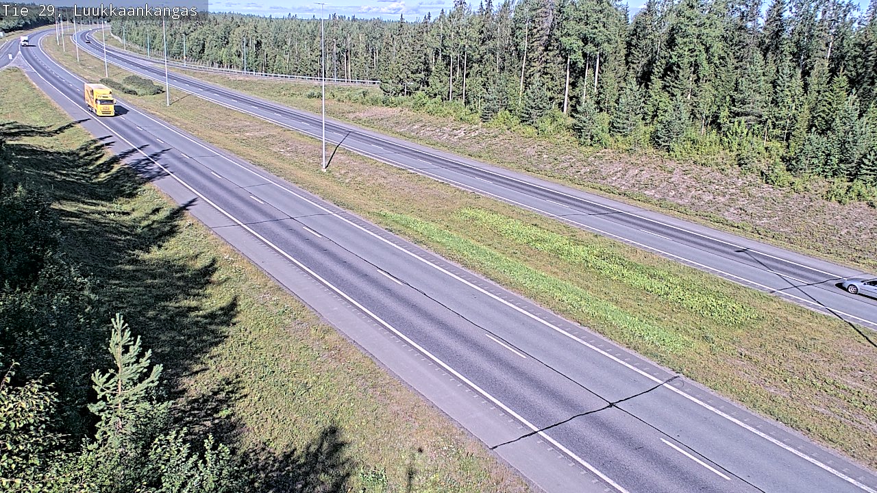 Weather Camera Image Väg 29 Torneå Luukkaankangas, Tornio, Lappi