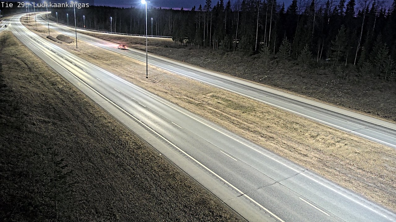 Weather Camera Image Väg 29 Torneå Luukkaankangas, Tornio, Lappi