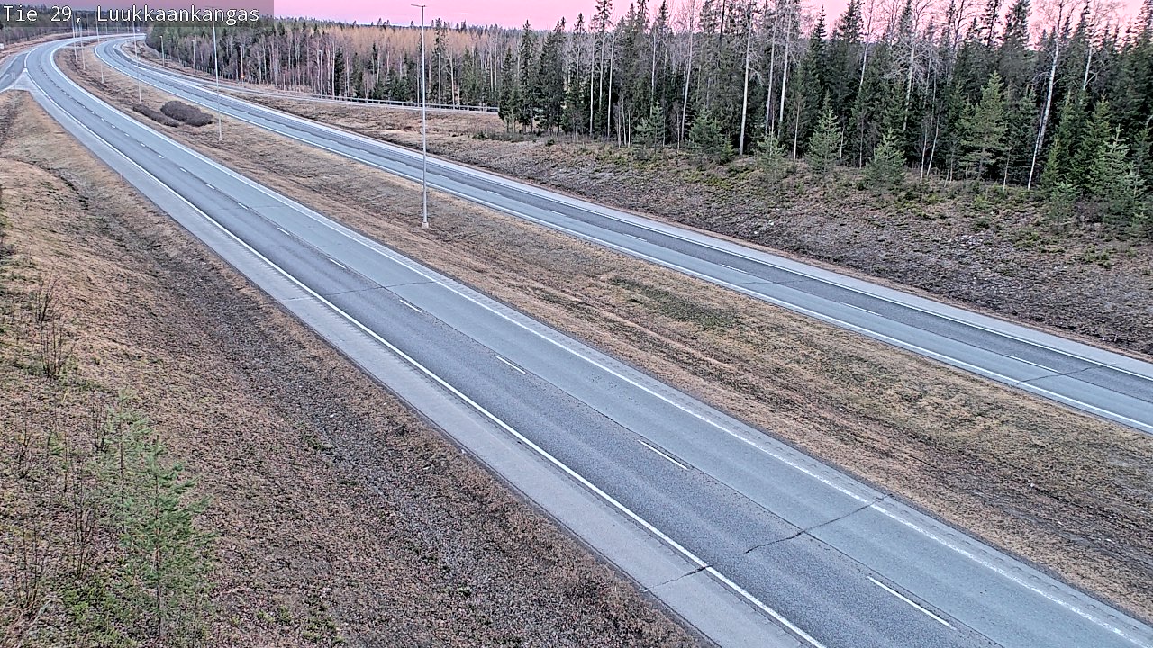 Weather Camera Image Väg 29 Torneå Luukkaankangas, Tornio, Lappi