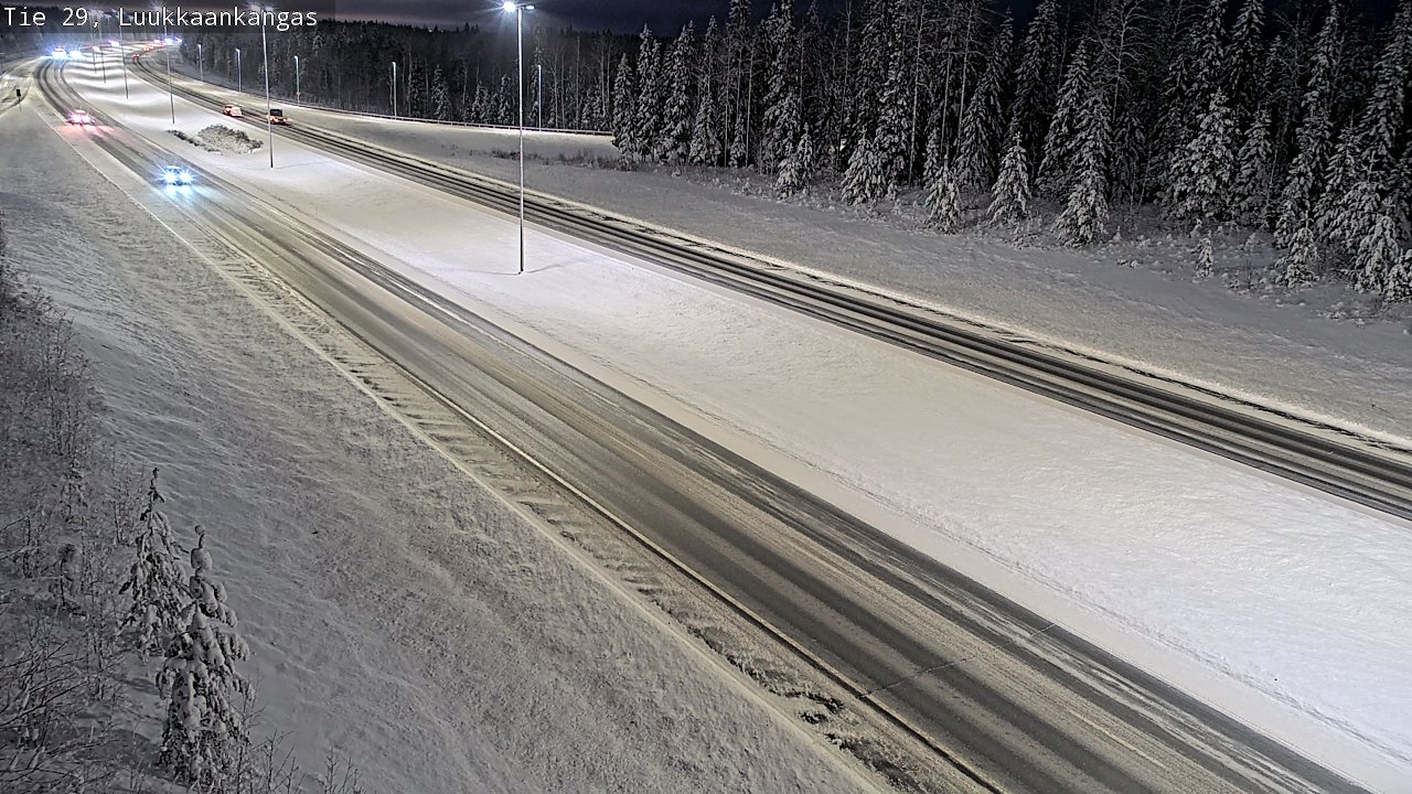 Weather Camera Image Väg 29 Torneå Luukkaankangas, Tornio, Lappi