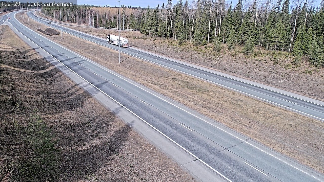 Weather Camera Image Väg 29 Torneå Luukkaankangas, Tornio, Lappi