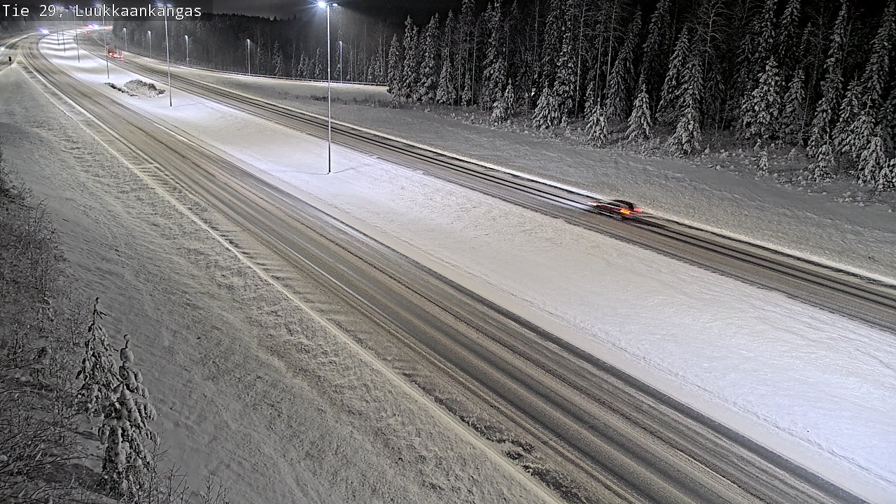 Weather Camera Image Väg 29 Torneå Luukkaankangas, Tornio, Lappi