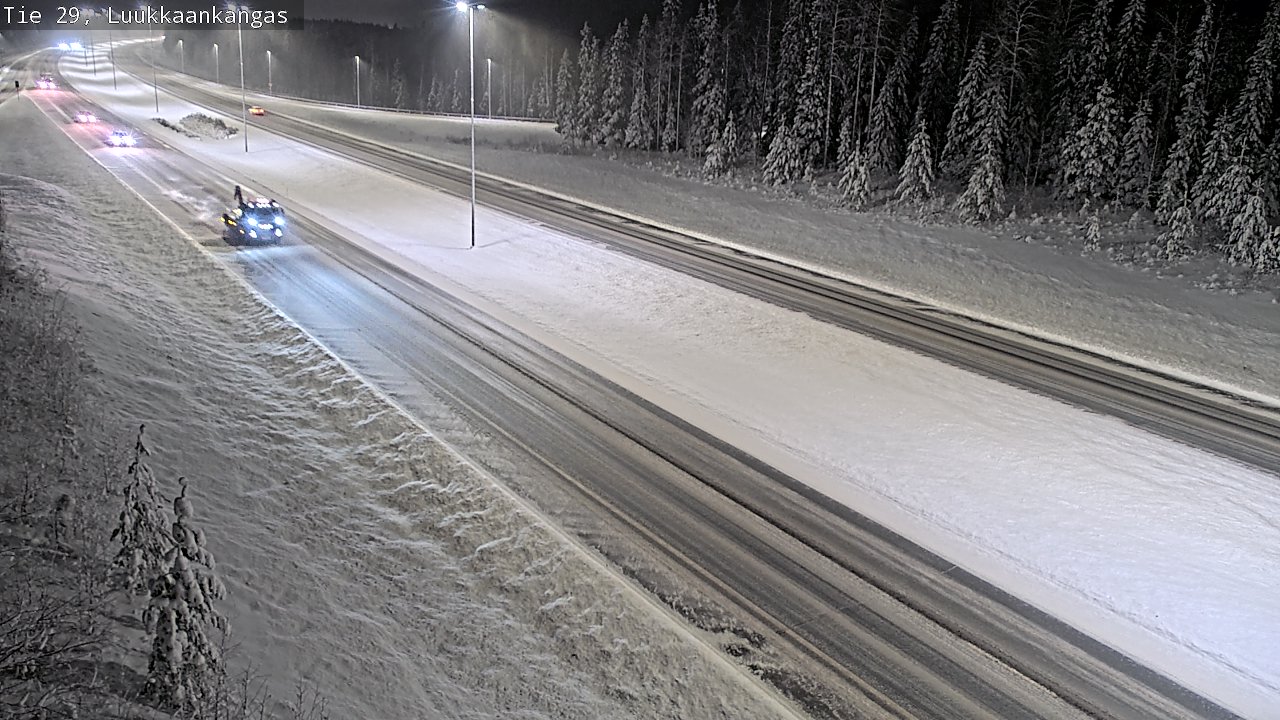 Weather Camera Image Väg 29 Torneå Luukkaankangas, Tornio, Lappi