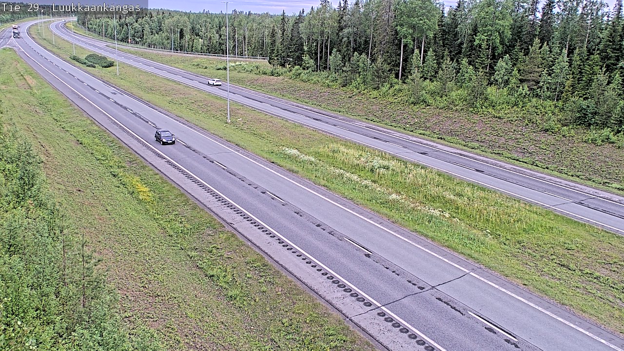 Weather Camera Image Väg 29 Torneå Luukkaankangas, Tornio, Lappi