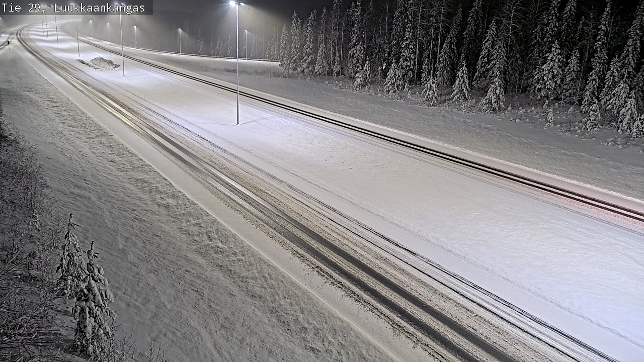 Weather Camera Image Väg 29 Torneå Luukkaankangas, Tornio, Lappi
