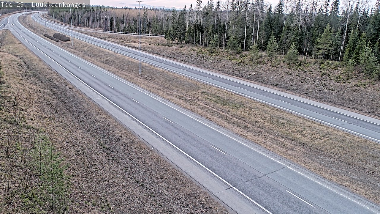 Weather Camera Image Väg 29 Torneå Luukkaankangas, Tornio, Lappi