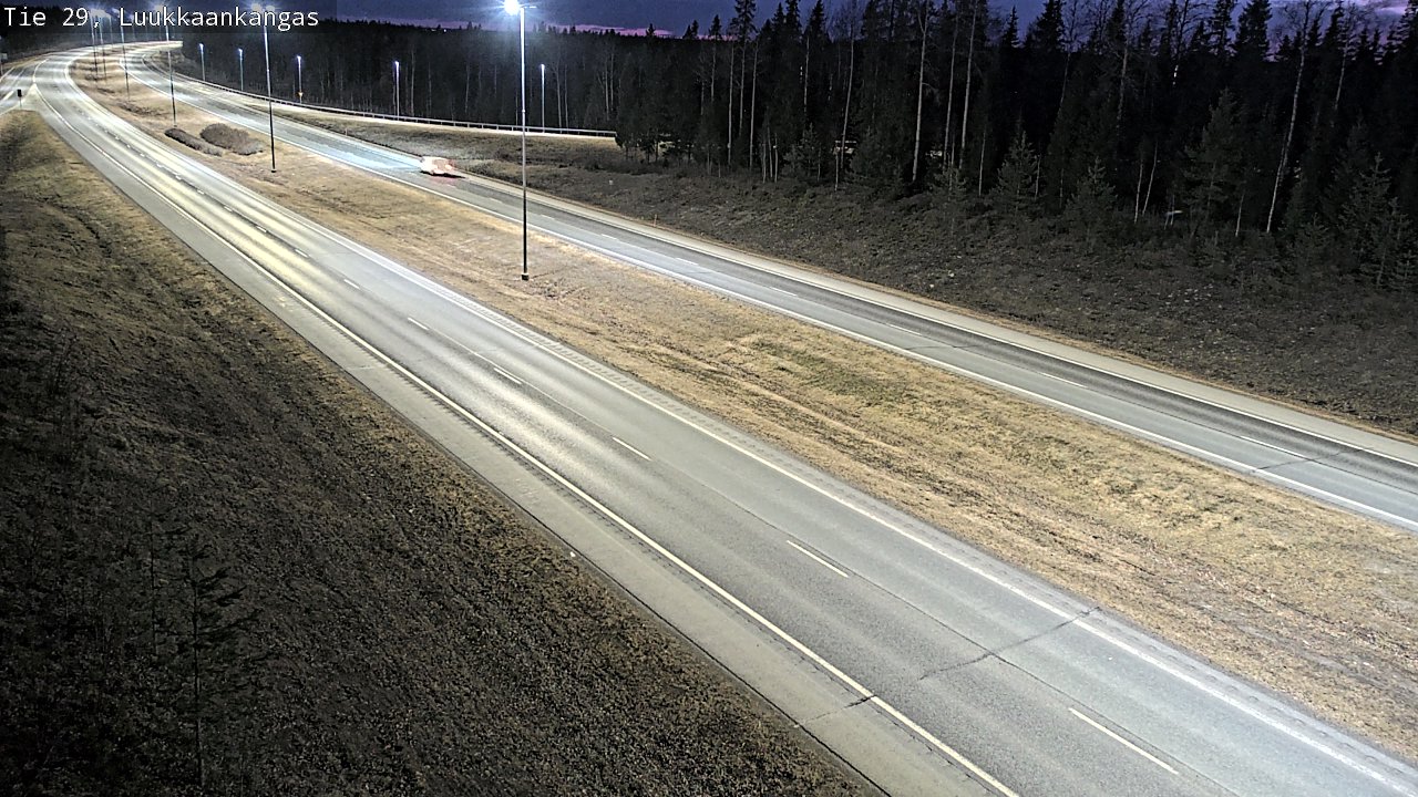 Weather Camera Image Väg 29 Torneå Luukkaankangas, Tornio, Lappi