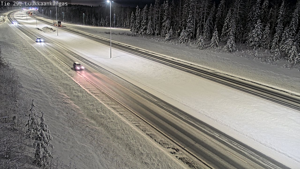 Weather Camera Image Väg 29 Torneå Luukkaankangas, Tornio, Lappi