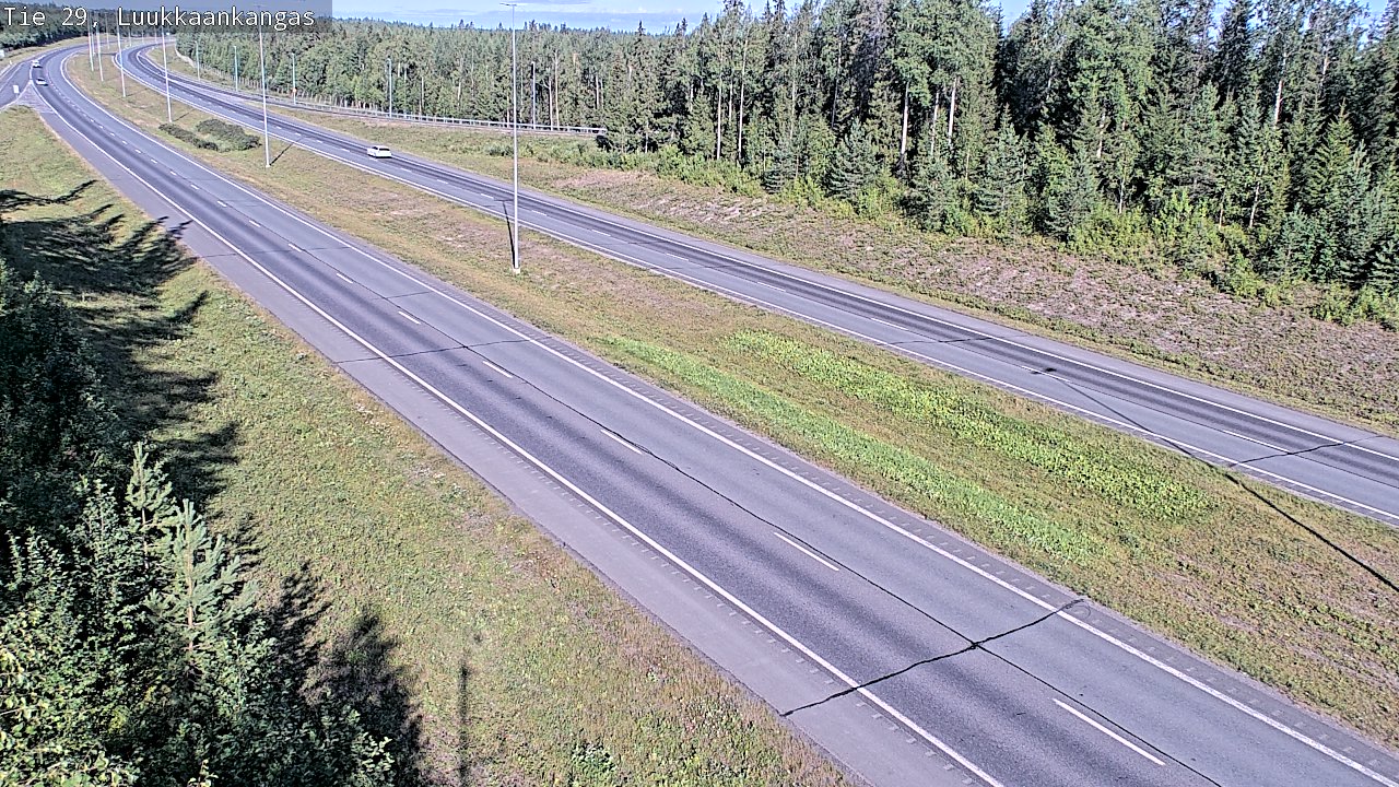 Weather Camera Image Väg 29 Torneå Luukkaankangas, Tornio, Lappi